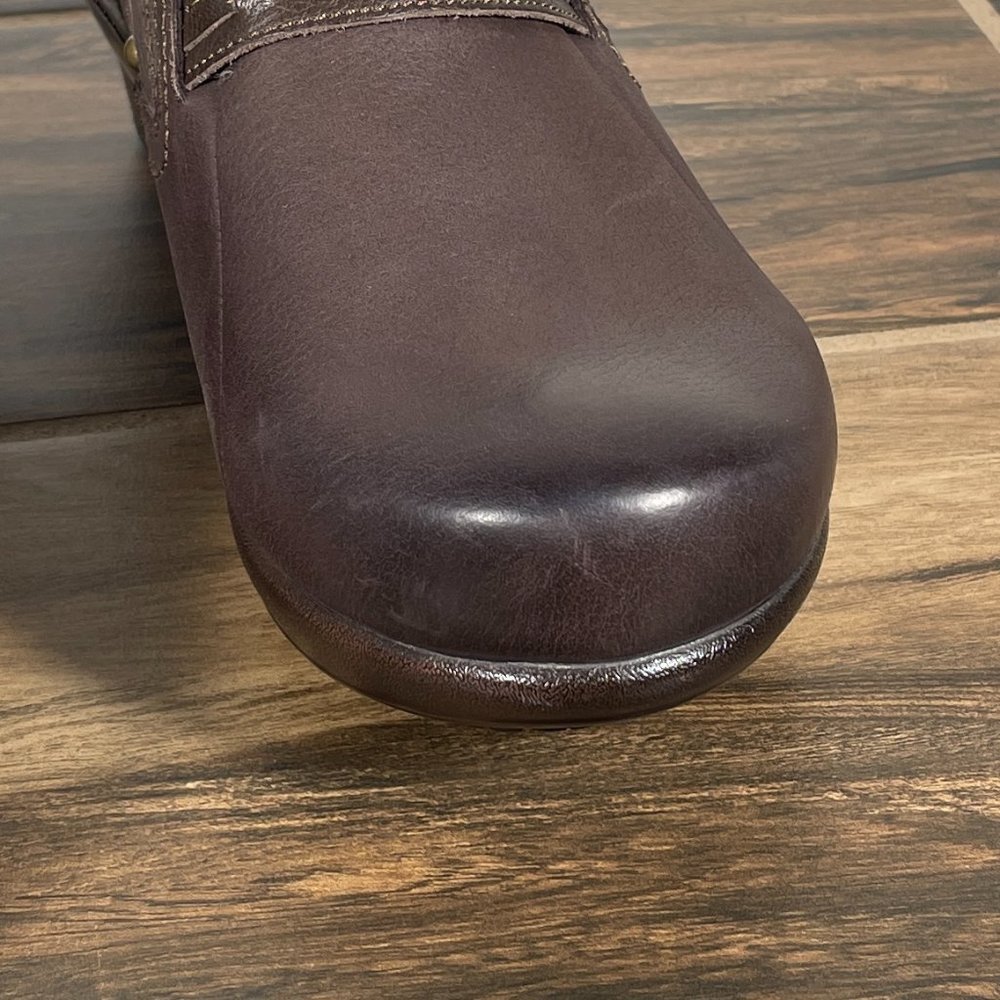 Abeo Carina Womens Sz 7 Shoes Brown Leather Slip Resistant Comfort Slip Ons - Picture 11 of 14